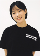 ウェルカムウェブハウスTシャツ - ブラック
