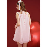 [GirlyFancyClub] Qixi Home Series *Sweet Dream Island* Pink Doll Collar Bathrobe Wearable Dress