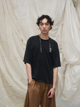 (Rewind) ホンドレスウォッシュリントスローガンTシャツ