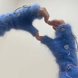 angora pendant warmer - blue