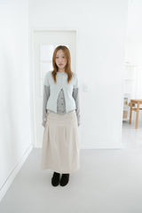 3 belt wrap cotton skirt(3colors)