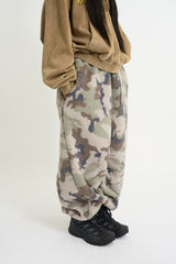 Camo boucle fleece pants