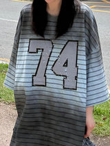 dirty 74 striped t-shirt