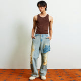 Vineca (Destroyed) Double Knee Jeans