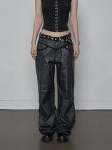 PYTHON LACE PANTS