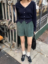 ジープウールVネックカーディガン