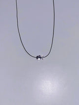 stainless steel Simple gemstone white crystal string necklace
