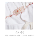 WIDE FIT TWO-TUCK PLEATS SWEAT PANTS_WHITE