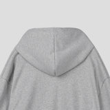 Lowell crop fingerhole hood zip-up