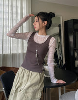 Says サイドボタンオープンノースリーブ