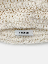 Fluffy Clover Beanie-Cream