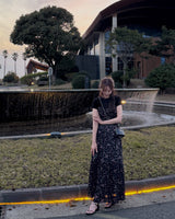 Nose Flower Long Dress