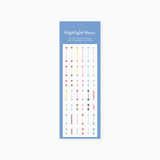 Highlight hour sticker (5 types SET)