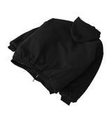 (unisex) オーバーフィットパディットフードジップアップ