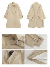 high-end wide long trench coat