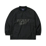 BSRBT SPORTY PULLOVER SNAP JACKET - CHECK BROWN/CHECK GREEN