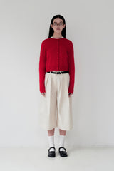 KIRSH PLAIN SOFT TOUCH CARDIGAN [RED]