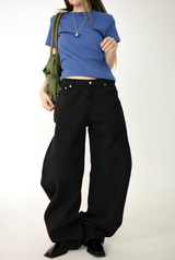curve shape cotton pants(5color)