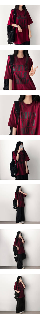 ナッテオーバーサイズフィットショートスリーブTシャツ