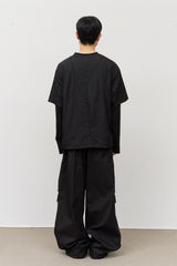 Race Stitch Layered Top