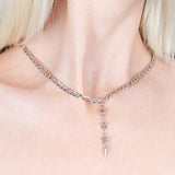 Star-Stud drop Necklace