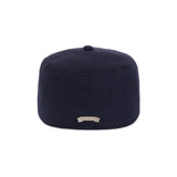 Leaf Chain VZ Monogram Pillbox Cap / Navy