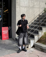 Levin Roll-Up Collar Henley Short Sleeve