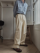 Kona basic three tuck wide pants
