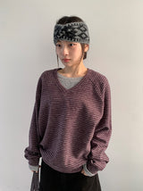 ジェキンシースルーフラワープリンティング長袖Tシャツ