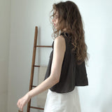 Passionate ruffle blouse (brown)