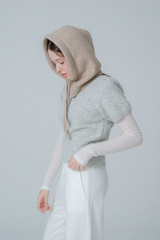 フーディーストリングニットバラクラバ – 6 Colors