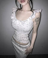 molly flower top (2colors)