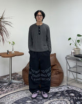 ネラクロップワッフルヘンリーネックT