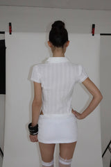 VINTAGE PINTUCK LACE BLOUSE