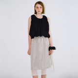 Crinkle Sheer Skirt - 2colors
