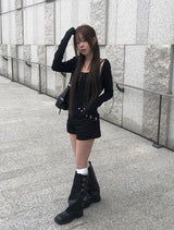 26SS★ [MADE] Somit Button Sleeveless Hood Bolero Set