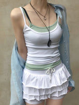 Coco Frill Layered Skirt Pants