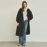 90s Classic Fishtail Long Bomber Jacket_Black