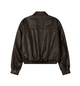 Edion Crop Leather Jacket