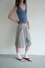 Lazy sleeveless top_blue