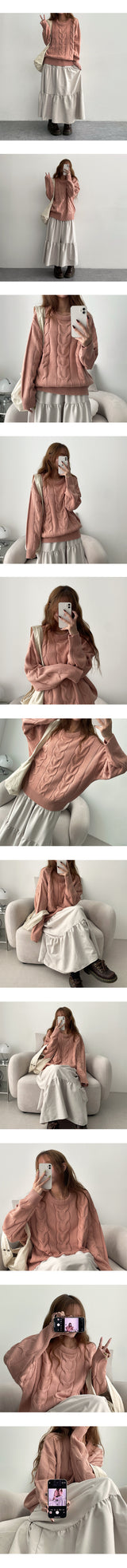 Jude Peach Cotton Cancan Long Skirt