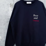 OneDrop Beer and Sauna 刺繍logo sweat