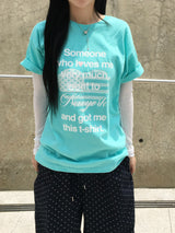 ピークニューヨークレタリング半袖Tシャツ (3c)