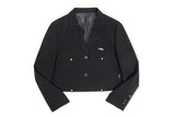 SHINING LOGO CROP BLAZER