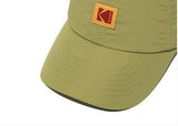 Relaxed Fit Nylon Square Logo Ball Cap【GREEN】
