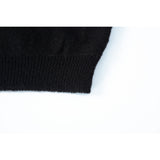 CABLE BOAT NECK KNIT-BLACK