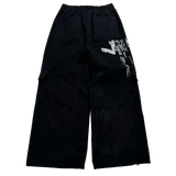 peach graphic cargo pants