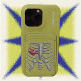 Green Skull Leather case