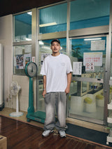 MID90 SIDE LINE LOOSEFIT DENIM PANTS VINTAGE GRAY