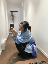 Silk Turn-Up Slacks (2color)